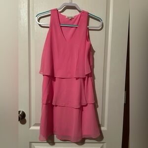 Pink Layered Mini Dress
